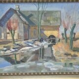 Albert Krüger, Scandinavian Modern Painting, 1928, Oil on Canvas, Framed