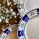 Set of 4 vintage plates model Axelle de Sarreguemines