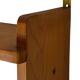 Vintage wooden wall shelve rack in pinewood minimalist design