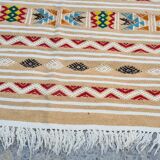 Tapis multicolores à motifs berbères fait main 155x100cm