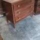 Mahogany chest of drawers with 3 drawers, circa 1940
