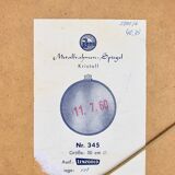 Mid Century wall mirror round 60s 50cm