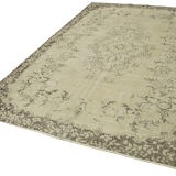 Hand-knotted turkish beige rug 190 cm x 293 cm