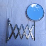 Seventies chrome extendable articulated mirror