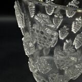 René Lalique "Malaga" model vase, pressed molded glass, circa 1937