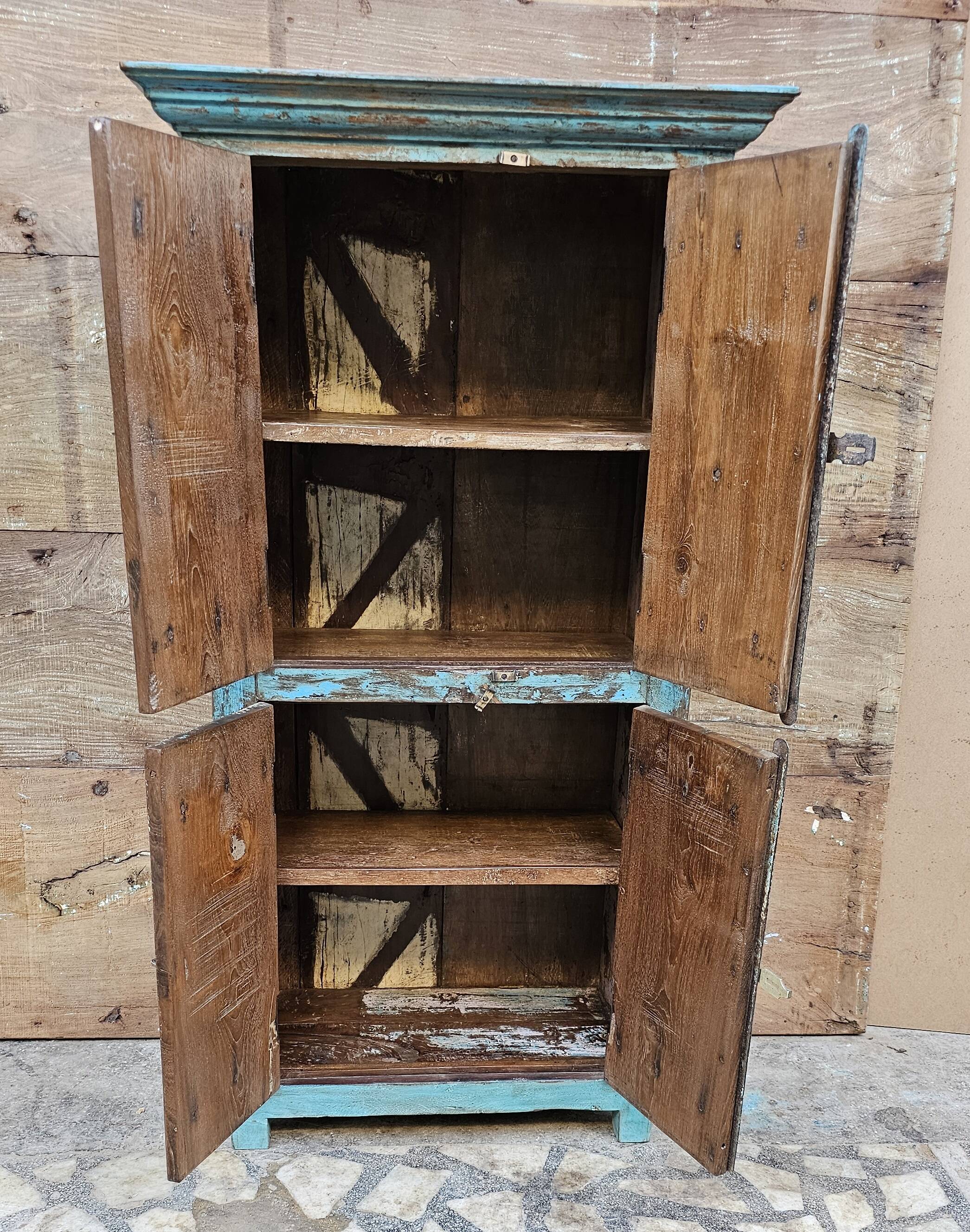 Antique tribal teak sideboard from Burma.