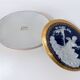 Limoges porcelain bonbonnière signed E. Chalais, 1950