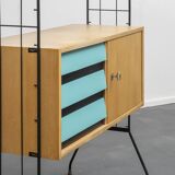 Etagère avec caisson de rangement, années 60