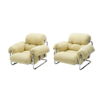 Pair of armchairs by Guido Faleschini for Mariani Italy 1970