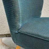 Midnight blue vintage cocktail chair