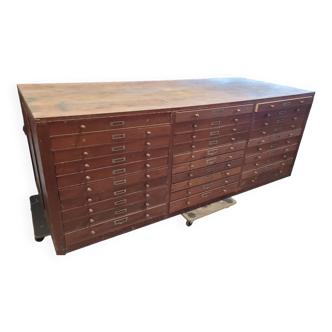 60-drawer shop cabinet - 1950s