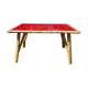 Bamboo and vintage ceramic dining table 60 years