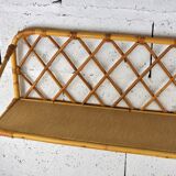 Wall rattan shelf
