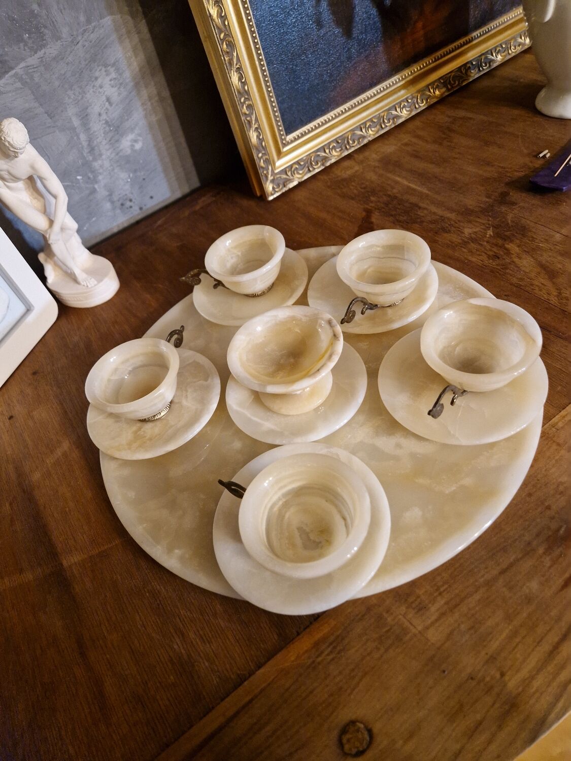 Onyx stone coffee set