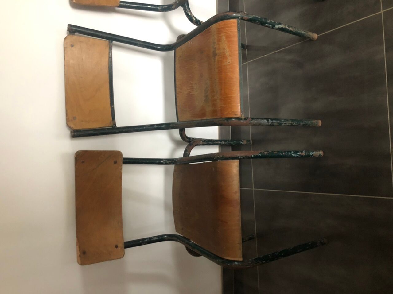4 school chairs