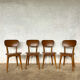 Série de 4 chaises bistrot années 60