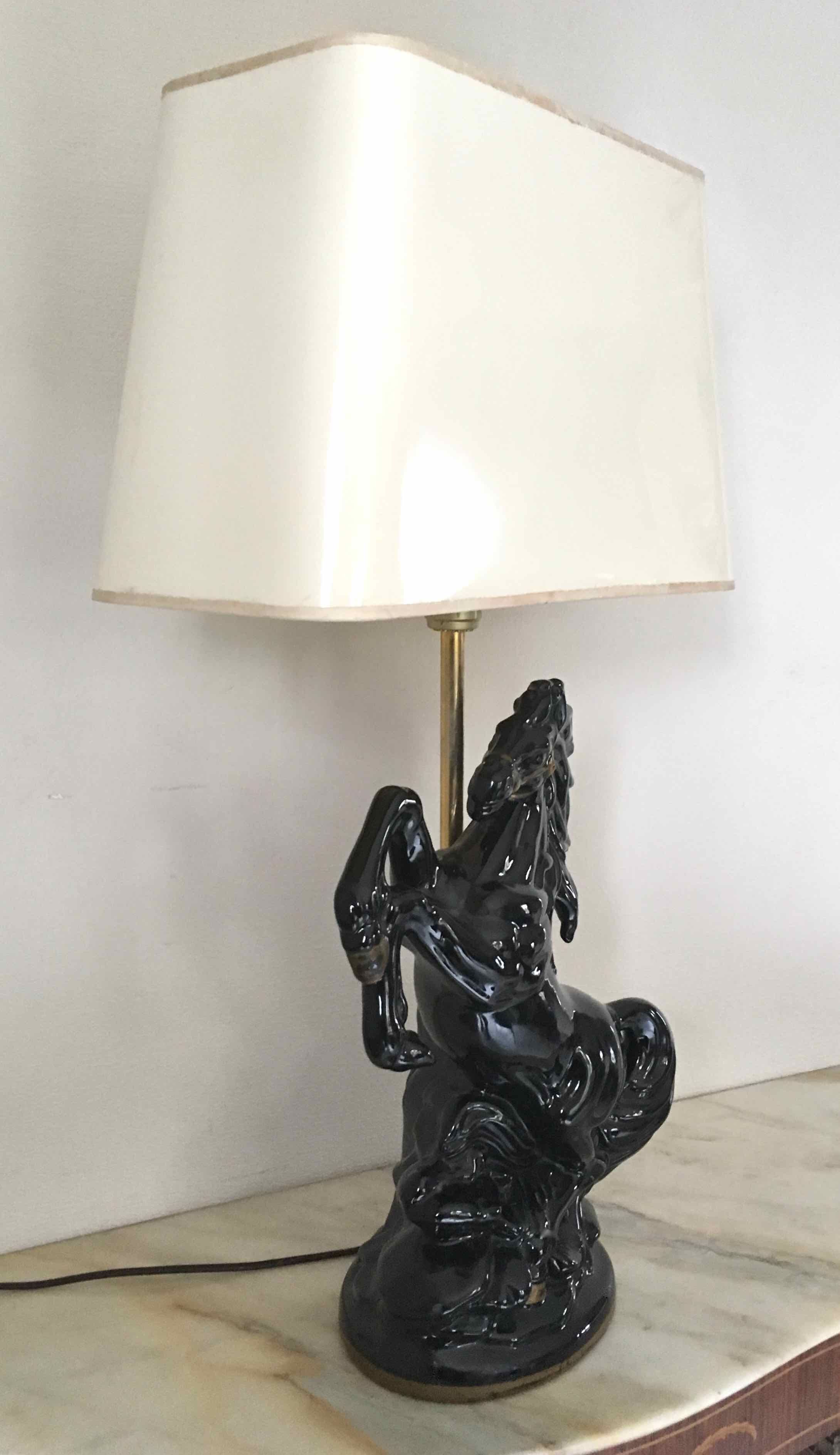 Prancing horse lamp 60s