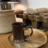 Mug en grès marron