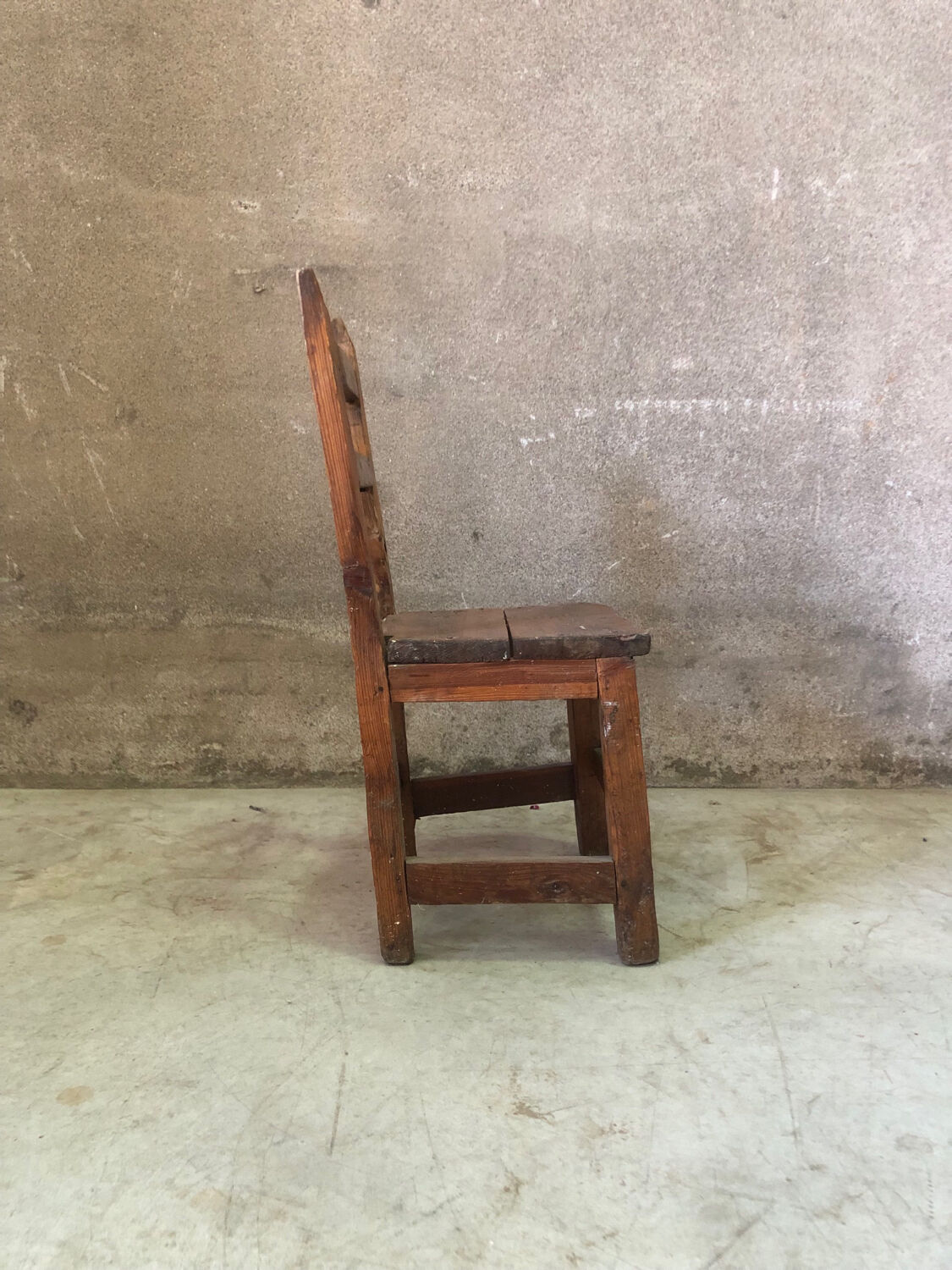 Old Savoyard chair folk art