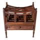 English mahogany magazine holder 1 drawer Mid-twentieth