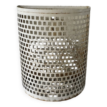 Corbeille à papier métallique des années 50