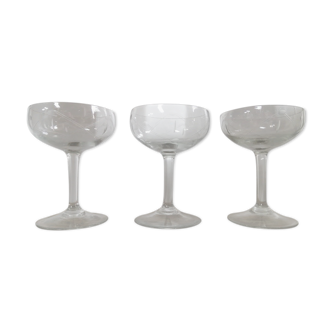 Old Vintage Champagne Cups Glass No.1