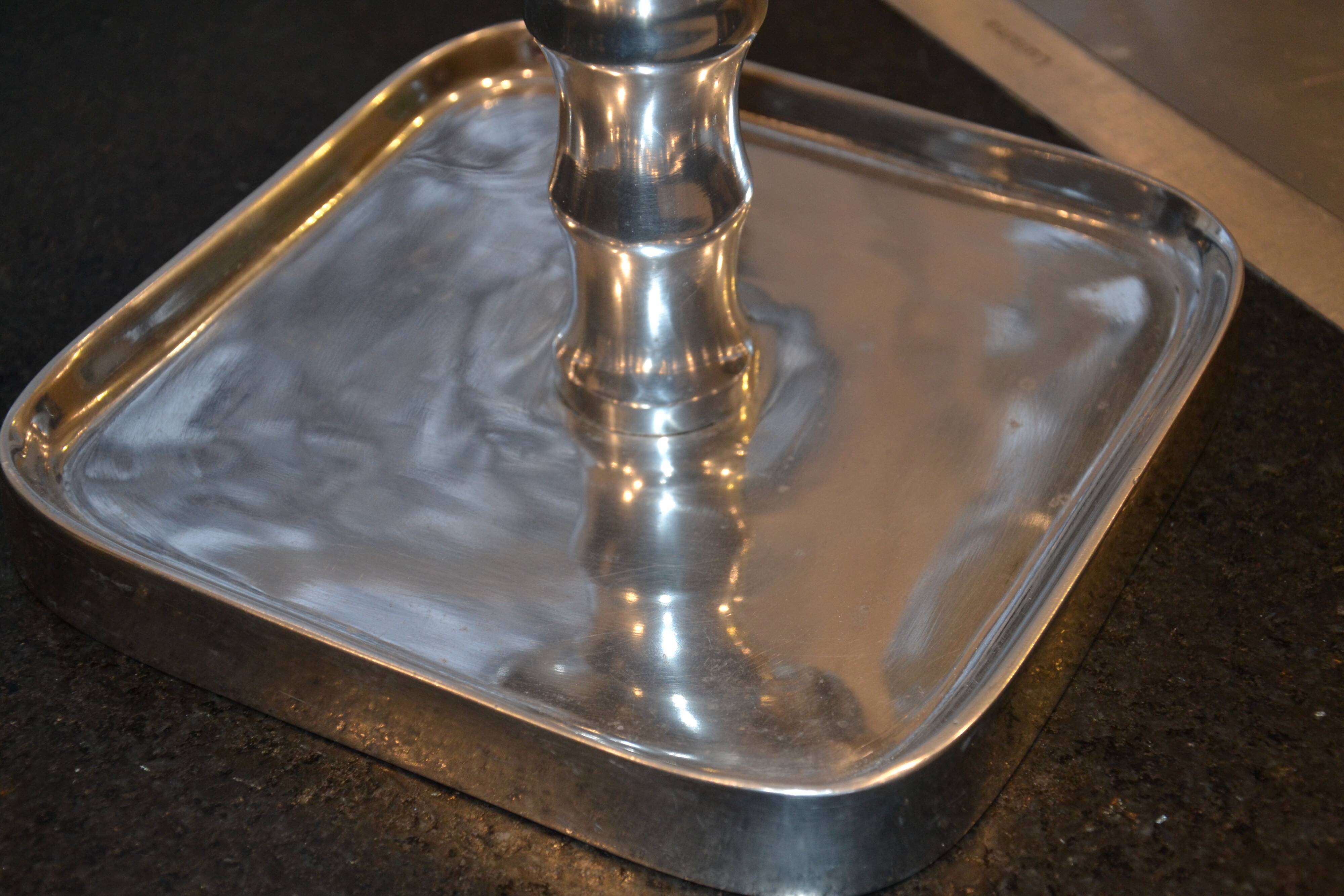 Antique metal fruit bowl/footed dish