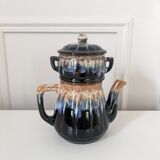 Cafetière en grès émaillé