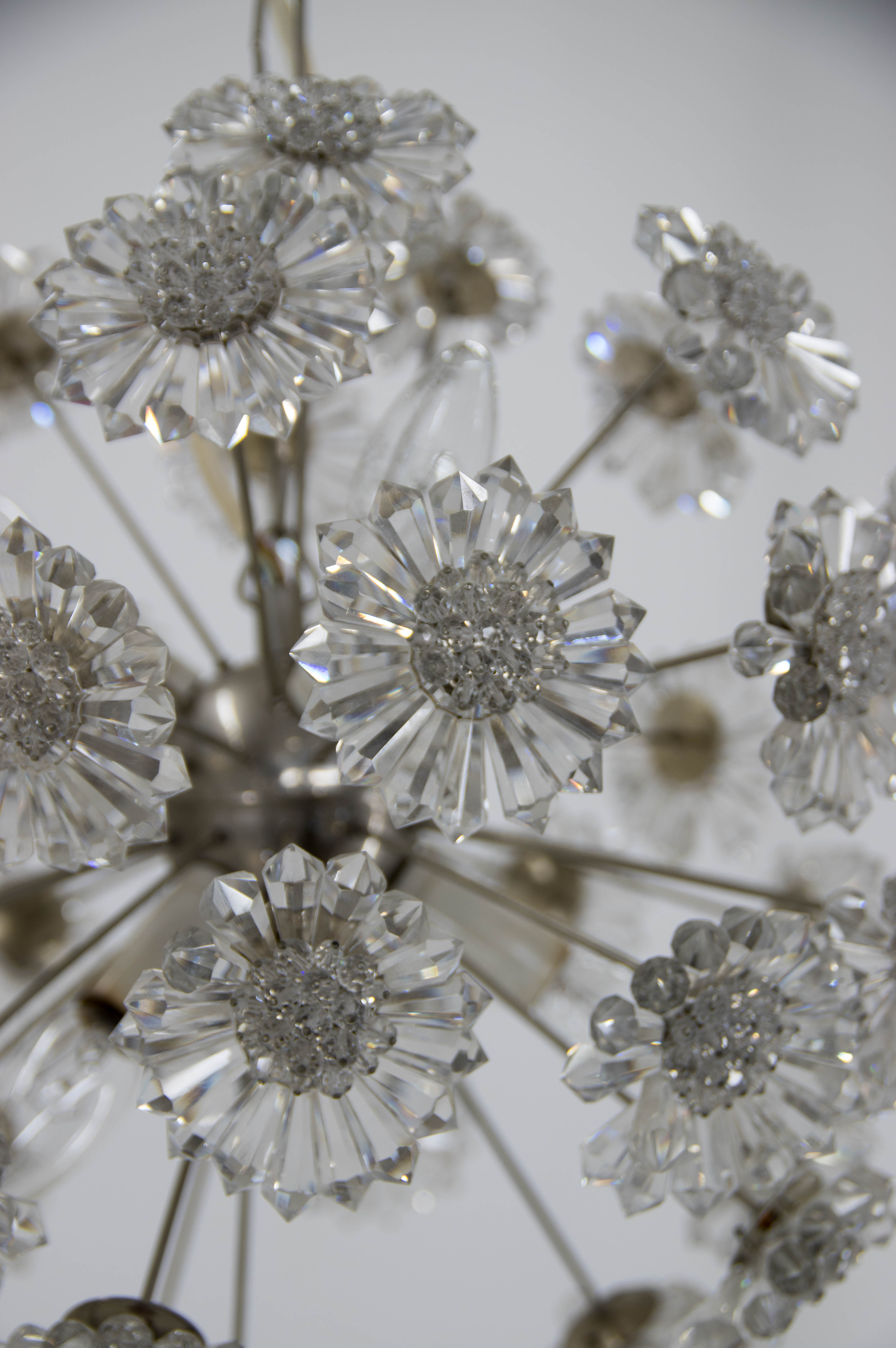 Lustre pissenlit par Preciosa, années 1970