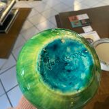Pichet vert en céramique Accolay