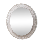 Oval Bathroom Wall Mirror with Lighting and Plexiglass Edge - Hillebrand