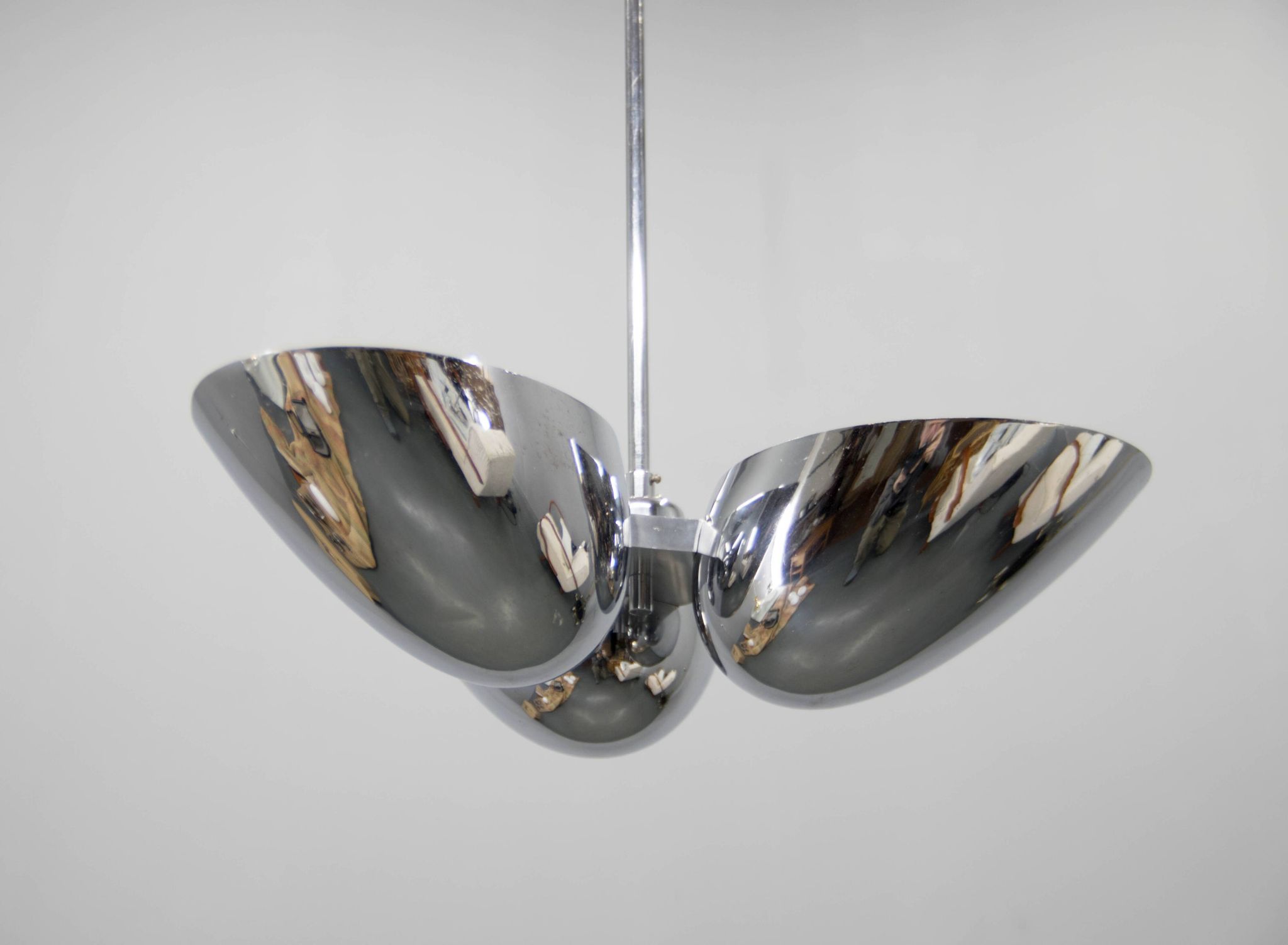 Rare Bauhaus Chandelier by Zukov , 1930s