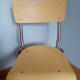 Adult school chair revisited in yellow