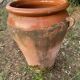 Large ancient jar in glazed terracotta – H. 56 cm