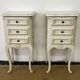Pair of antique Louis XV style bedside tables, 3 drawers