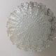 Vintage frosted glass pendant light by Dorian Leuchten