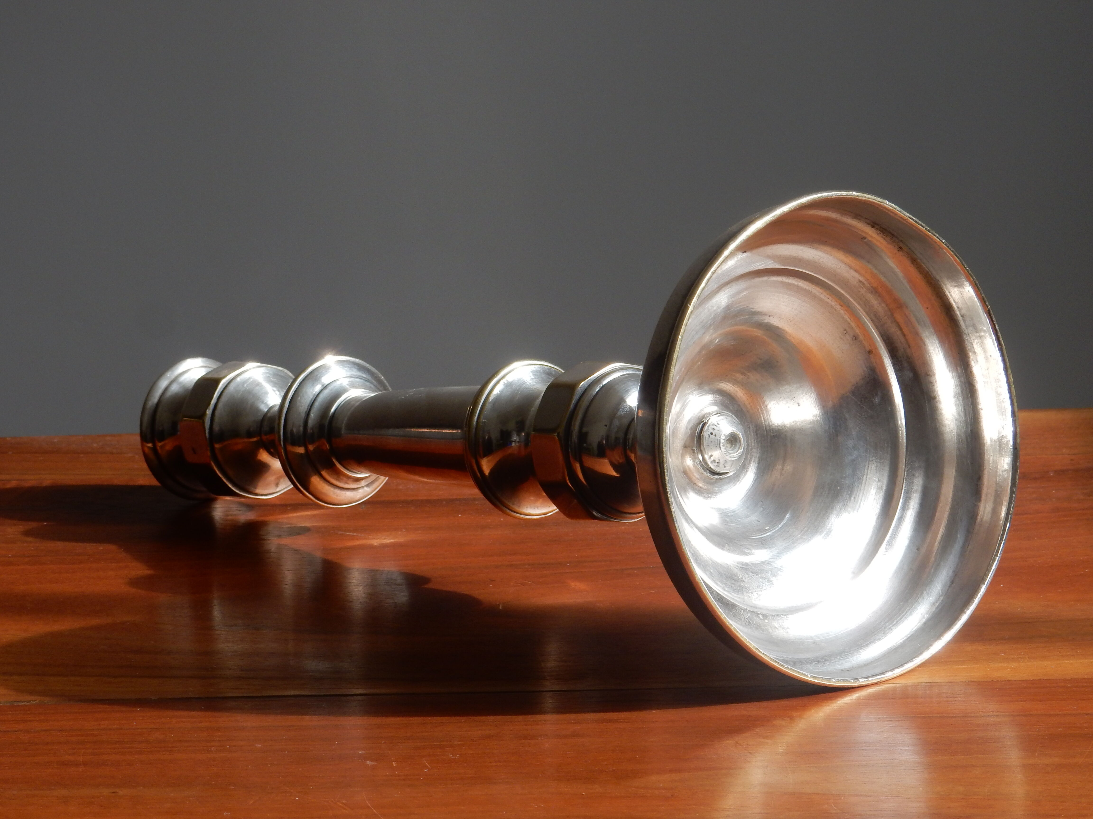 Silver metal chandelier