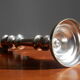 Silver metal chandelier