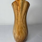 Wood imitation ceramic pitcher signed RDelarue