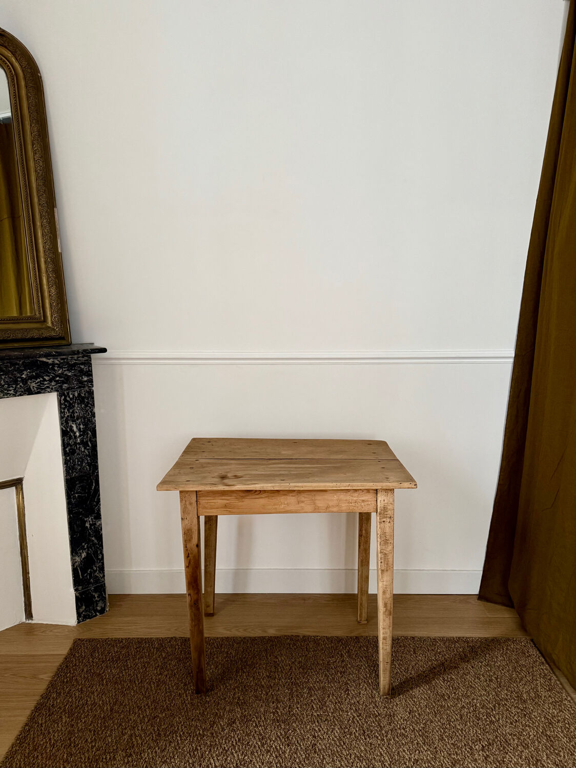 Renovated wooden side table or small desk