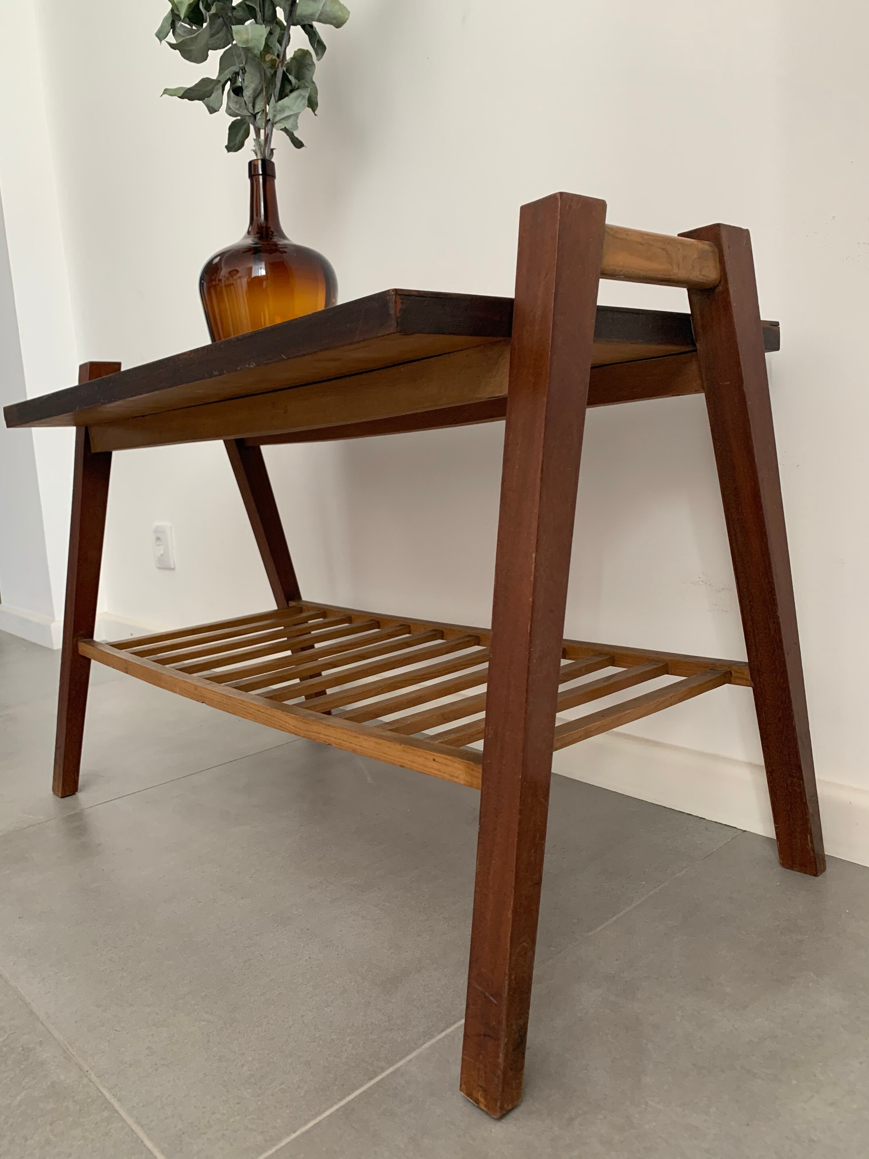 Compass-footed coffee table