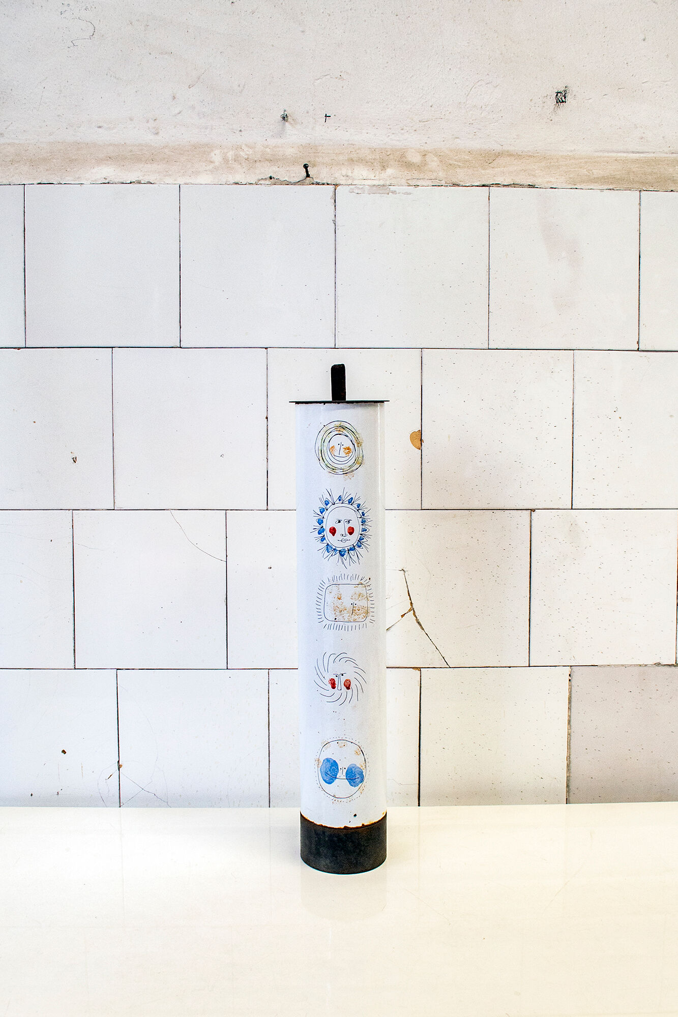 Brass ashtray decorated Italy 50s