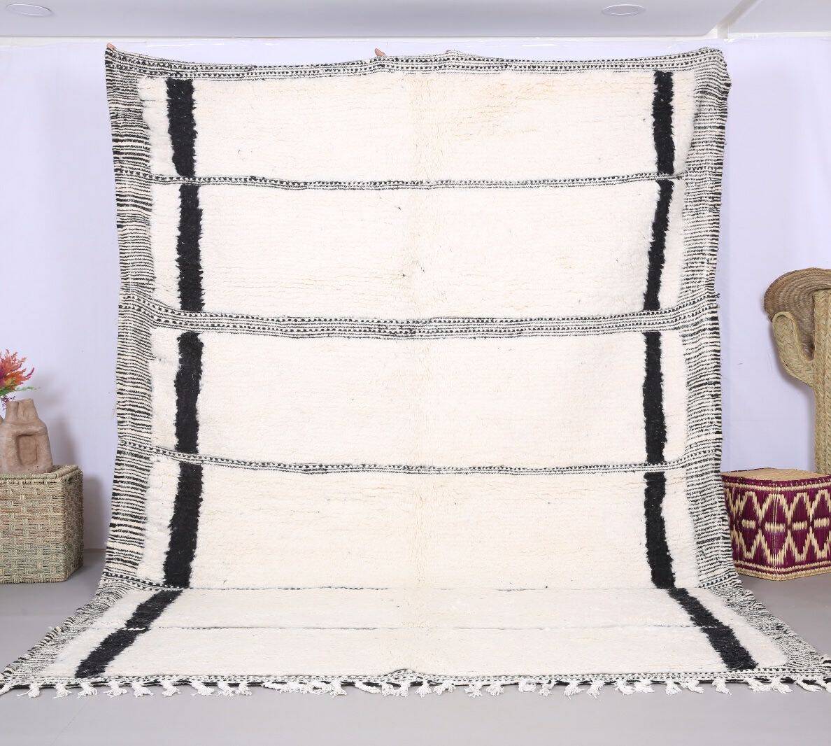 Handmade wool Berber rug 300X200 cm