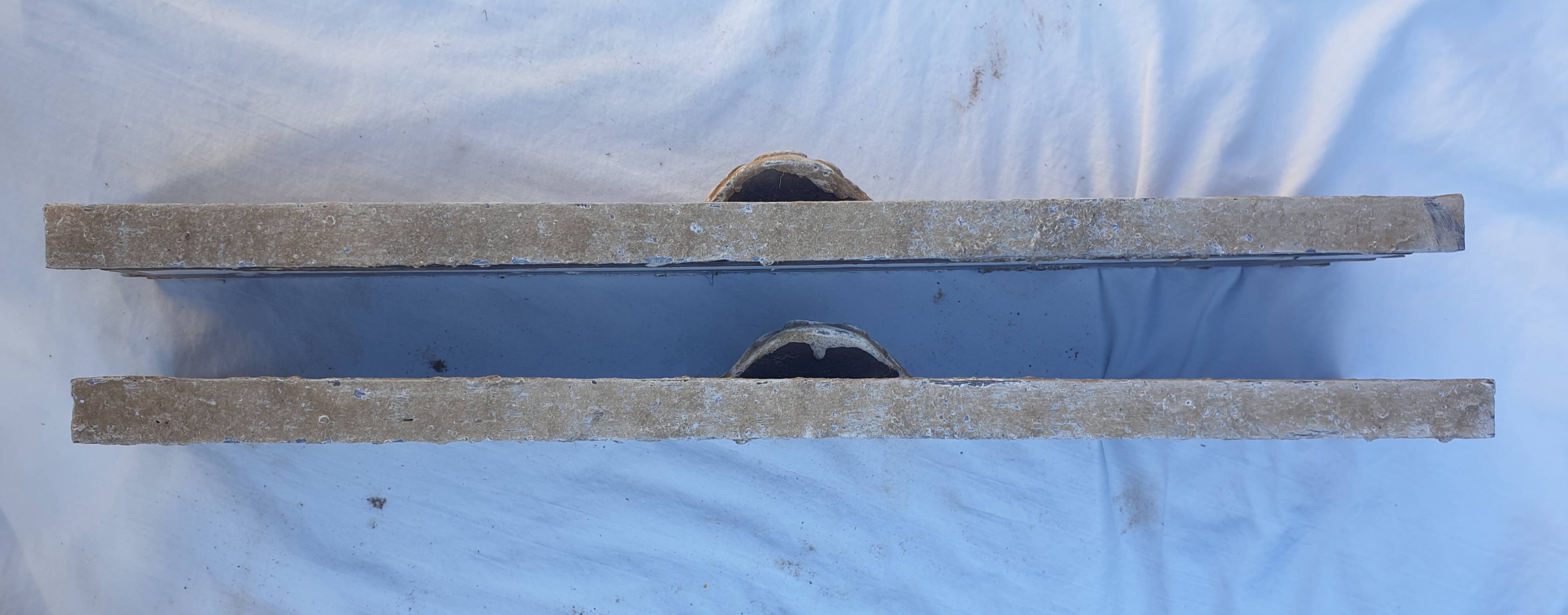 Antique French wood carved pediment vintage wood carving castle decor