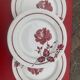 Red flower plate