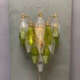 Murano Glass Poliedri Sconces, Italy, 1980s - Set of 2