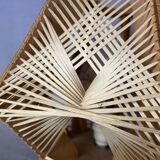 Mid century modern wooden table lamp 1960s
