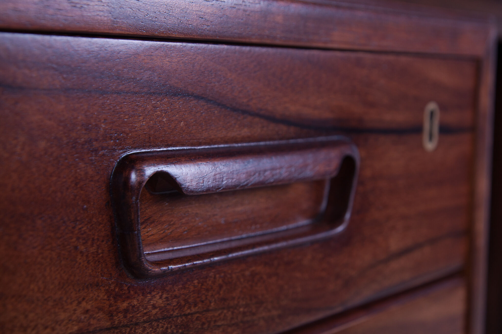 Mid-century freestanding rosewood desk, 1960s