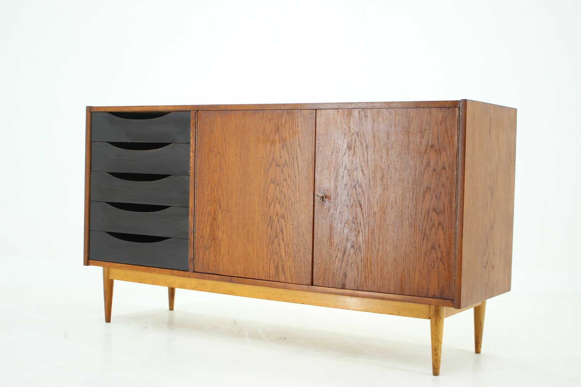 1960s oak sideboard ,Czechoslovakia