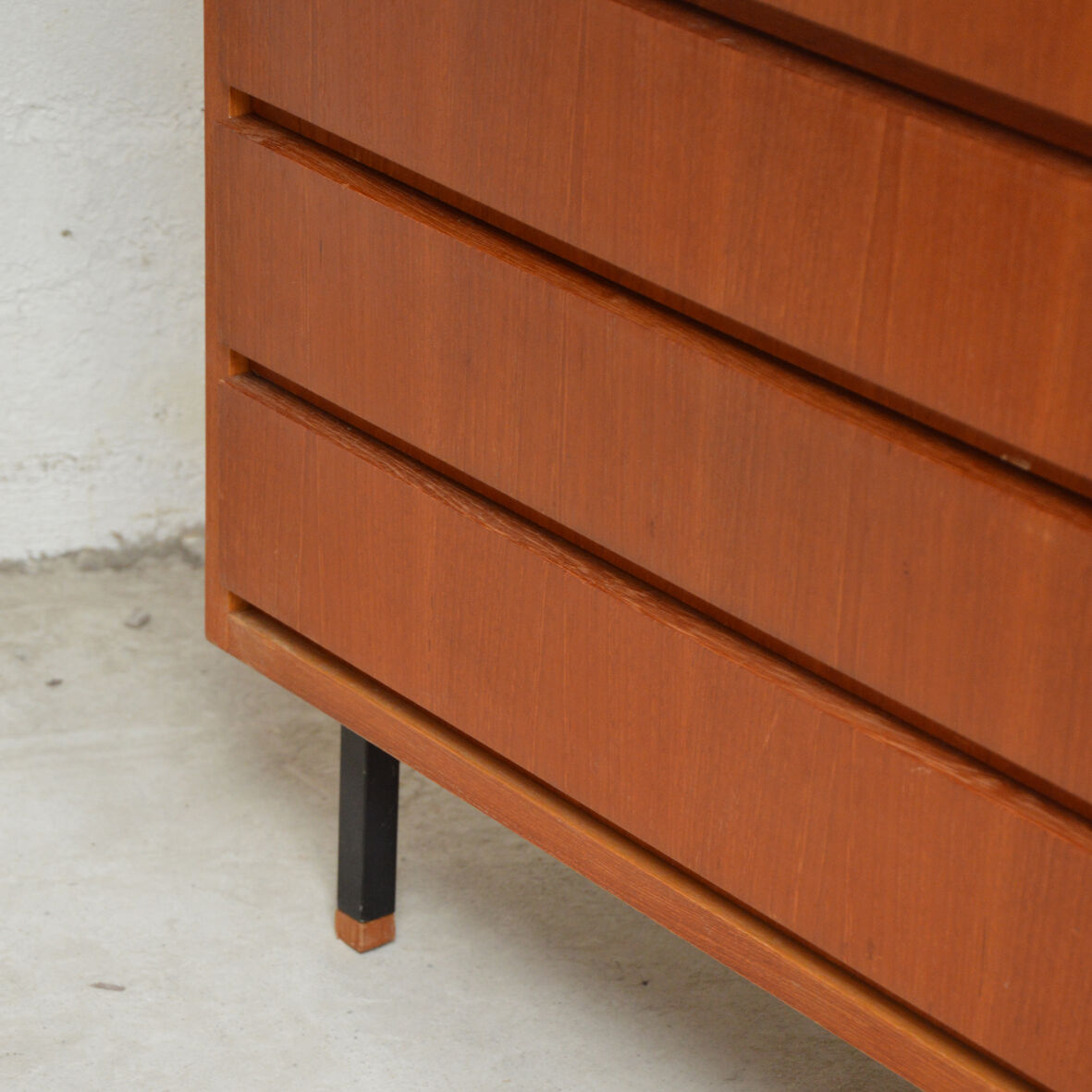 Sideboard bookcase with feet metal, 1960